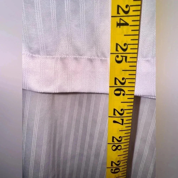 Oscar de la Renta Vintage Embossed Stripes 2 Piece Pajama Set Pink Size Medium - Picture 11 of 16